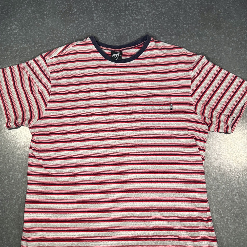 AGORA - Men's striped t-shirt Size Large